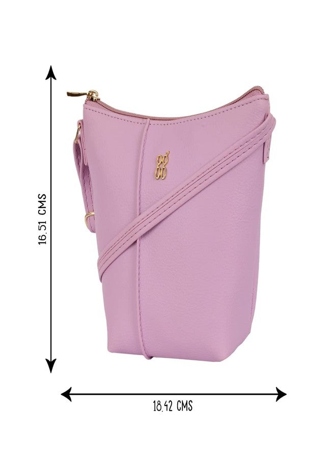 Baggit Women Pink Hobo Sling Bag XXS Size | Ladies Stylish Casual Cross Body Purse Handbag - Image 3